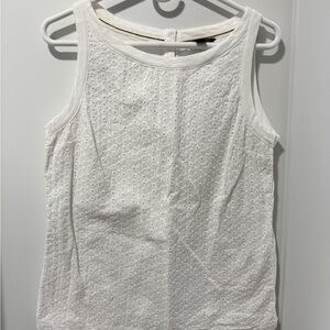Tommy Hilfiger White Eyelet Tank Top